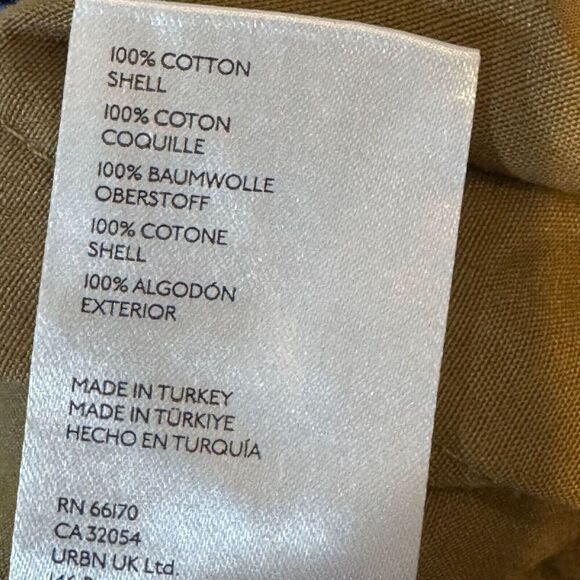 Anthropologie Olive Green Cargo Parachute Pants Size 26 Contrast Pockets Cotton - Picture 10 of 10